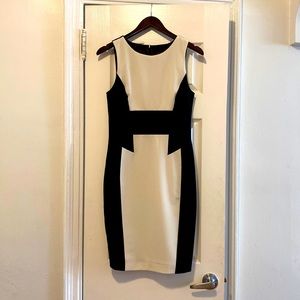 Black and White sheath dress, knee length - Women’s size 4